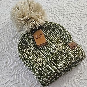 C.C Pom-pom knitted hat